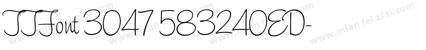 TTFont 3047 583240ED字体转换